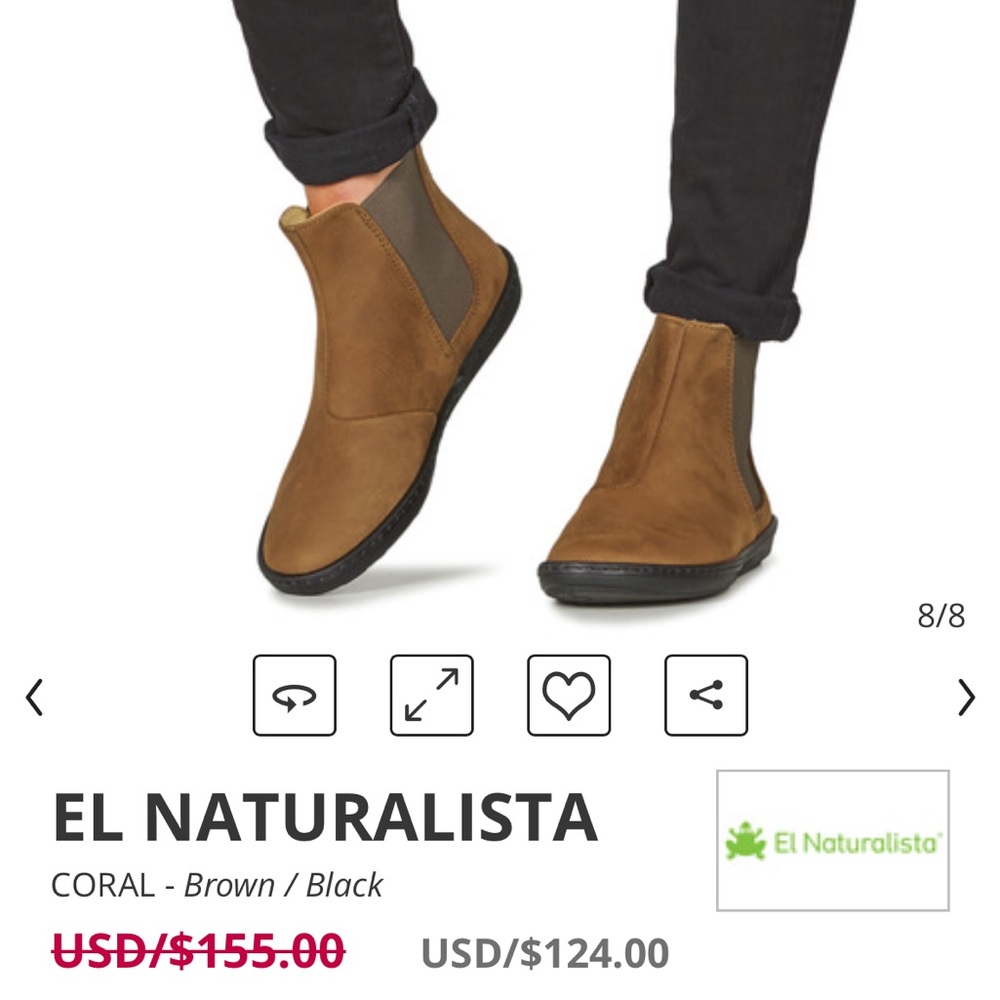 El Natualista Coral ankle boot